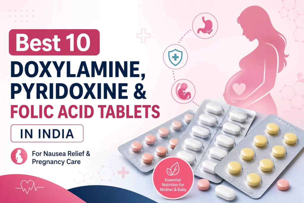Best 10 Doxylamine, Pyridoxine, and Folic Acid Tablets in India