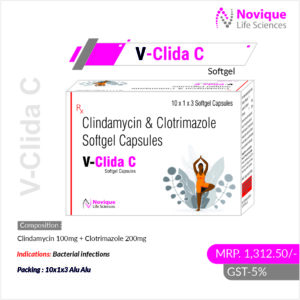 Clindamycin, Clotrimazole Softgel Capsules for PCD franchise 
